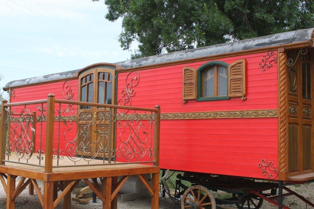 Bed and breakfast La roulotte Les Saintes Chambre photo